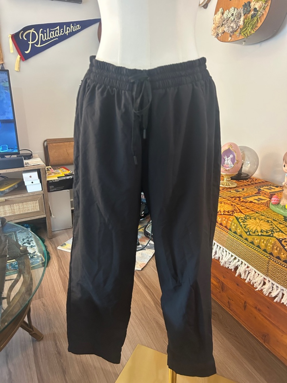 Zella Black Elastic-Waist Pant